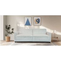 Dorel Home 3-Sitzer "Allie Curved Schlafsofa 209 cm" Bettfunktion (110/190), verstellbare Rückenlehne, Cord u. Velours von Dorel Home