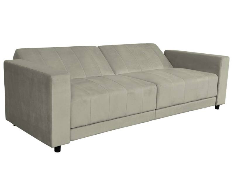 Dorel Home 3-Sitzer Allie II Schlafsofa 225 cm, Bett-Funktion (108/190cm), Rückenlehne 2-teilig, mit Steppung von Dorel Home