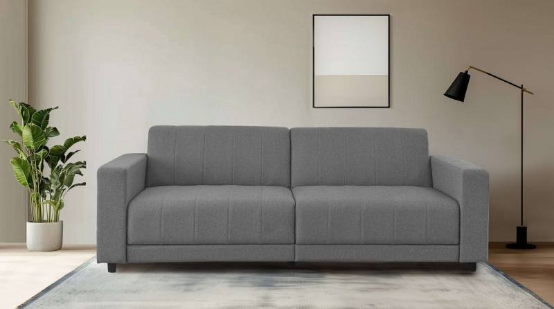 Dorel Home 3-Sitzer Allie II Schlafsofa 225 cm, Bett-Funktion (108/190cm), Rückenlehne 2-teilig, mit Steppung von Dorel Home
