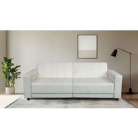 Dorel Home 3-Sitzer "Allie II Schlafsofa 225 cm", Bett-Funktion (108/190cm), Rückenlehne 2-teilig, mit Steppung von Dorel Home