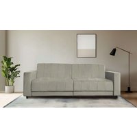 Dorel Home 3-Sitzer "Allie II Schlafsofa 225 cm", Bett-Funktion (108/190cm), Rückenlehne 2-teilig, mit Steppung von Dorel Home