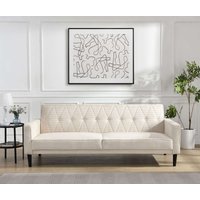 Dorel Home 3-Sitzer "Avon" Schlafsofa 213cm, Bettfunktion (110/190cm), trendiger Cord o. Webstoff von Dorel Home
