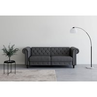 Dorel Home 3-Sitzer "Felix, Schlafsofa 236 cm, (Liegefläche 108x190cm), Rückenlehne", 3-fach verstellbar, Velours, Kunstleder, Luxus-Microfaser Vintage von Dorel Home