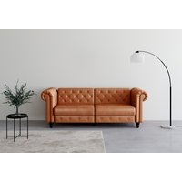 Dorel Home 3-Sitzer "Felix, Schlafsofa 236 cm, (Liegefläche 108x190cm), Rückenlehne", 3-fach verstellbar, Velours, Kunstleder, Luxus-Microfaser Vintage von Dorel Home