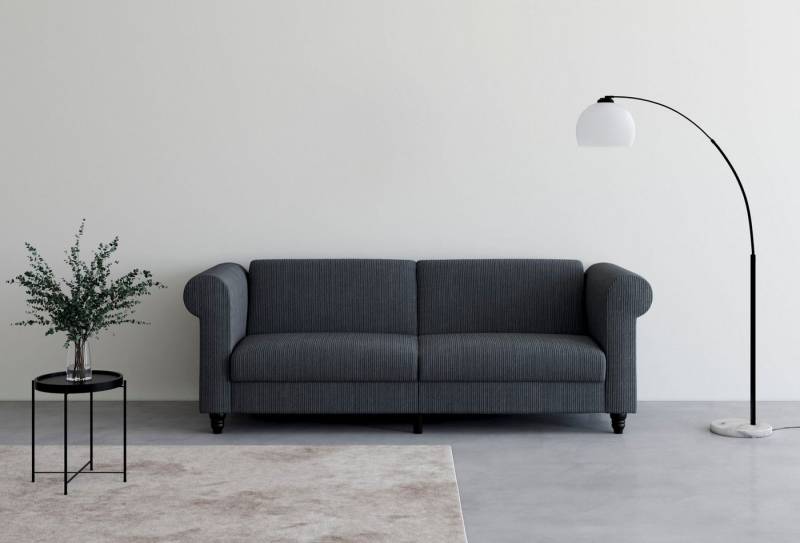 Dorel Home 3-Sitzer Felix II, Schlafsofa 236cm, (Liegefläche 108x190cm), Rückenlehne, 3-fach verstellbar, Sitzhöhe 46 cm, Cord von Dorel Home