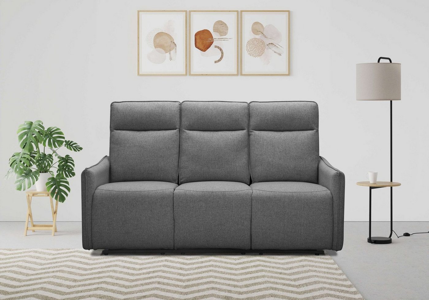 Dorel Home 3-Sitzer Lugo, Kinosofa mit Reclinerfunktion in Kunstleder und Webstoff, mit manueller Relaxfunktion in 2 Sitzen Dorel Home 3-Sitzer Lugo, Kinosofa mit Reclinerfunktion in Kunstleder und Webstoff, mit manueller Relaxfunktion in 2 Sitzen von Dorel Home