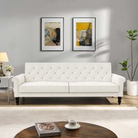 Dorel Home 3-Sitzer "Tyne" Schlafsofa 222 cm, Bettfunktion (110/190cm), pflegeleichter Velours von Dorel Home