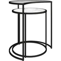 Dorel Home Beistelltisch "Moon", (2 St.), Tischplatte aus Glas, pflegeleichte Oberfläche, Höhe 55,5 cm von Dorel Home