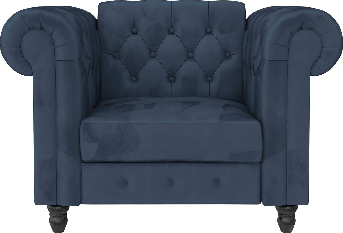 Dorel Home Chesterfield-Sessel Felix, mit Rückenlehne 3-fach verstellbar, Beine Massivholz, Sitzhöhe 46 cm von Dorel Home