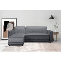 Dorel Home Ecksofa "Allie Schlafsofa 230 cm mit Relaxfunktion in der Rückenlehne", Schlaffunktion (108/194,5cm), trendiger Cord o. pflegeleichter Velours von Dorel Home
