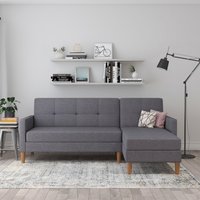 Dorel Home Ecksofa "Lilly, L-Form,", mit Bett-Funktion, Recamiere beidseitig montierbar, Sitzhöhe 43 cm von Dorel Home