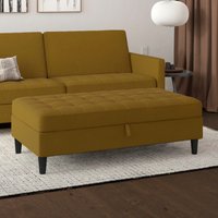 Dorel Home Stauraumhocker "Presley", Polsterhocker mit Stauraum, frei im Raum stellbar, Sitzhöhe 43 cm von Dorel Home