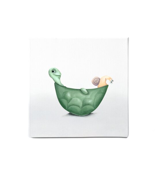 Dori´s Prints Leinwandbild - Bild Schildkröte "Die Chillis" von Dori´s Prints