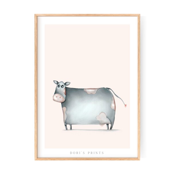 Dori´s Prints Poster - Bauernhoftiere gedruckt auf original Hahnemühle Papier von Dori´s Prints