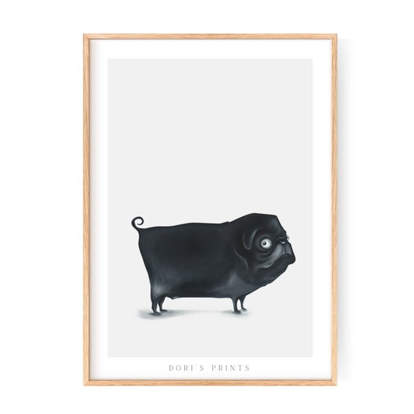 Dori´s Prints Poster - Hundeportrait gedruckt auf original Hahnemühle Papier von Dori´s Prints