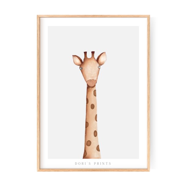 Dori´s Prints Poster - Safari Tiere gedruckt auf original Hahnemühle Papier von Dori´s Prints
