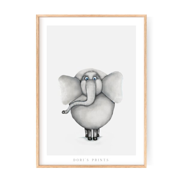 Dori´s Prints Poster - Safari Tiere gedruckt auf original Hahnemühle Papier von Dori´s Prints