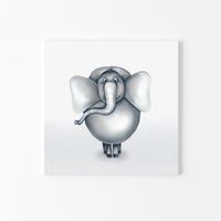 Elefanten Bild Kunstdruck Safari Wandkunst Elefant Kinderzimmer Junge Wanddekor von DoriPrints