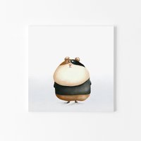 Hamster Leinwandbild Gedruckt Auf Bio Baumwolle von DoriPrints
