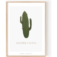 Kaktus Poster Din A3 Gedruckt Auf Original Hahnemühle Papier von DoriPrints