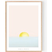 Sonnenuntergang Bild Meer Kunstdruck Gedruckt Auf Original Hahnemühle Papier von DoriPrints