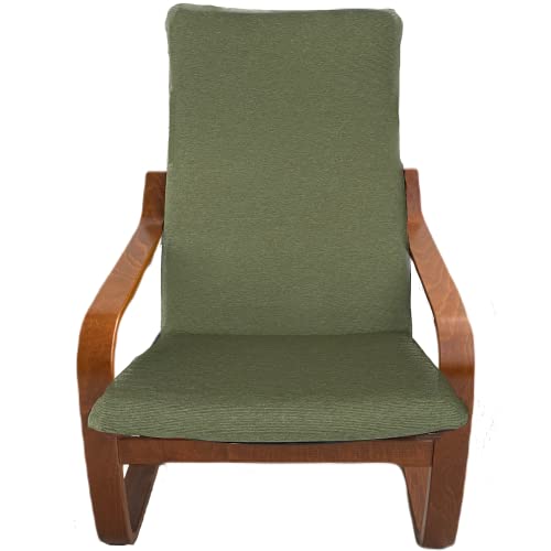 Dorian Home Kissenbezug für Sessel Poang aus elastischem Strick, praktischer Bezug, maschinenwaschbar, bügelfrei, 4 Farben (Kiwi) von Dorian Home