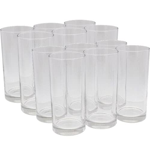 Doriantrade Longdrinkgläser Tumbler 12 Stück Wasserglas 270 ml Saftgläser Trinkgläser Gläser Set Saft Glas von Doriantrade