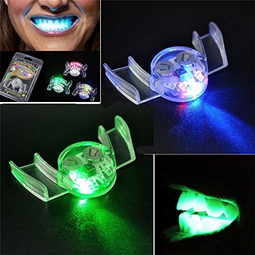 Desigh flashinglight Up Mund Zahnspange Stück Glow Zähne ForParty Rave für Kinder Erwachsene von Dorime
