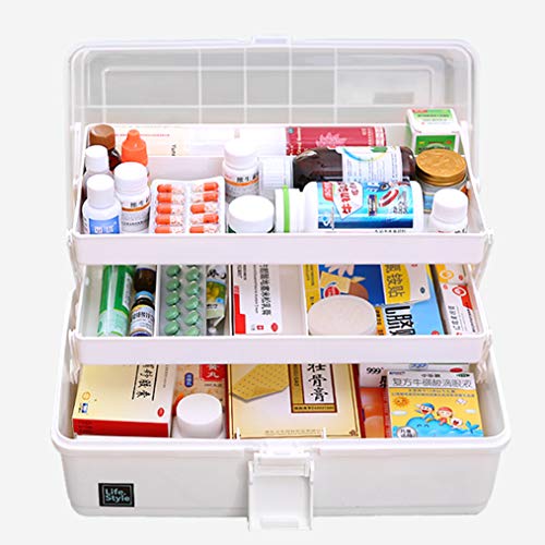 Dorime Haushalt Multi-Layer-Maxi-Erste-Hilfe-Box Kit Speicher-Fall-Organisator Medizin-Schrank Medizin Aufbewahrungsbox Behälter Container von Dorime