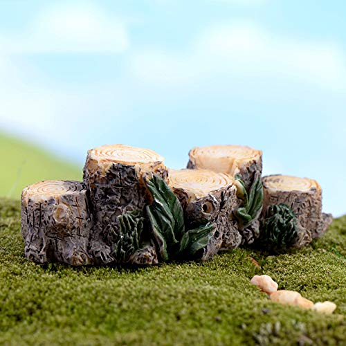 Miniatur-Figur Harz Handwerk Miniatur-Baumstumpf Bridge Craft für Garten-Fee-Verzierung Blumentopfpflanze Dekoration Figur von Dorime