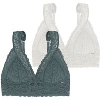 Dorina Bralette "Lana" 2er Pack, ohne Bügel, florale Spitze, breites Unterbrustband Dorina Bralette "Lana" 2er Pack, ohne Bügel, florale Spitze, breites Unterbrustband von Dorina
