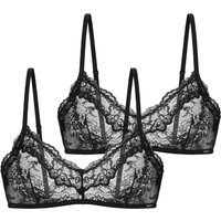 Dorina Bralette "ORIGINS-2PP" 2er Pack, durchgehende Spitze mit Spitzenbesatz an den Körbchen, ohne Bügel Dorina Bralette "ORIGINS-2PP" 2er Pack, durchgehende Spitze mit Spitzenbesatz an den Körbchen, ohne Bügel von Dorina