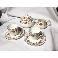 Cauldon Ware Kaffee Set Für Zwei von DorisWorld