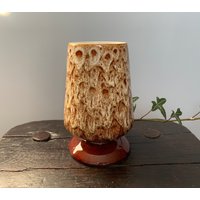 Neue Devon Braune Vase, Kelch Vase Retro Vase von DorisWorld