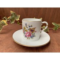 Royal Worcester Bournemouth Muster Kaffee/Espresso-Tasse Und Untertasse von DorisWorld