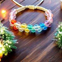 Angel Aura Chakra Makramee Schutzarmband Heilenergie Hochenergetisch Transformation 5 Hochschwingend Handgefertigt Mount Shasta von Dorislichtandara