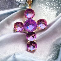 Ascendant Lilac Schutz-Kreuz Andara Mit Verbindung Zu Ee Zadkiel Hochenergetisch Schutzenergie Transformation 5 Hochschwingend Mount von Dorislichtandara