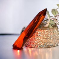 Erd-Schamane Lichtstab Andara Mit Verbindung Zu Ee Sandalphon Hochenergetisch Heilschwingung Transformation Handgefertigt 212, 1G Mount von Dorislichtandara