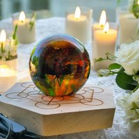 Rainbow Kristallkugel Andara Mit Verbindung Zu Den Erzengel Regenbogenheilstrahlen Hochenergetisch Heilschwingung Transformation 5 von Dorislichtandara