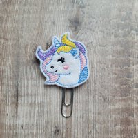 Einhorn Planer Clip - Süßer Filz-Büroklammer von DorkyPlannerGirls