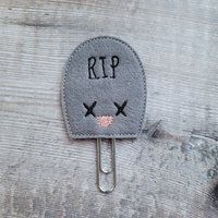 Grabstein Planer Clip - Rip Kawaii Paper von DorkyPlannerGirls