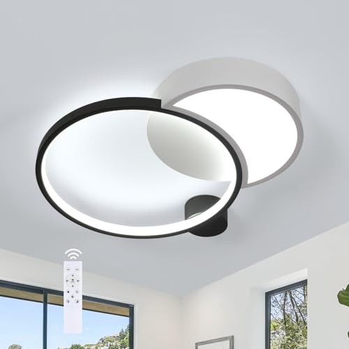 Dorlink Led Dimmbare Deckenleuchte - Runde Deckenleuchten mit App/Fernbedienung, 31w 2790lm Schwarz-Weiß. Moderne Wohnzimmerlampe für Wohnzimmer, Schlafzimmer Und KüChe. Dorlink Led Dimmbare Deckenleuchte - Runde Deckenleuchten mit App/Fernbedienung, 31w 2790lm Schwarz-Weiß. Moderne Wohnzimmerlampe für Wohnzimmer, Schlafzimmer Und KüChe. von Dorlink