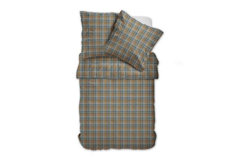 Dormabell Bettwäsche Dormabell Flanell Bettwäsche 11475 kariert natur, blau braun 135x200, Flanell, 2 teilig von Dormabell