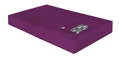 Dormabell Premium Spannbetttuch für bis zu 24cm hohe Matratzen, veredelte Mako-Baumwolle für vollendeten Schlafgenuss, elastisch | Blickdicht | bügelfrei | langlebig, (Beere | 100x200 cm) von Dormabell