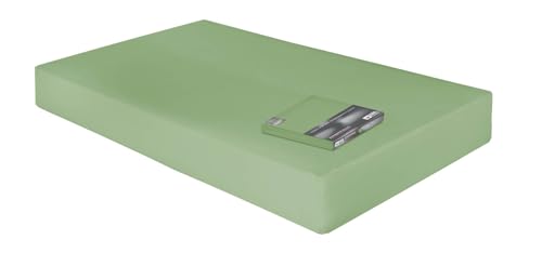 Dormabell Premium Spannbetttuch für bis zu 24cm hohe Matratzen, veredelte Mako-Baumwolle für vollendeten Schlafgenuss, elastisch | Blickdicht | bügelfrei | langlebig, (Schilf | 120x200 cm) von Dormabell