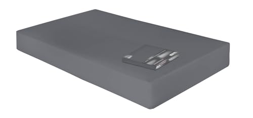 Dormabell Premium Spannbetttuch für bis zu 30cm hohe Matratzen, veredelte Mako-Baumwolle für vollendeten Schlafgenuss, elastisch | Blickdicht | bügelfrei | langlebig, (dunkelgrau | 120x200 cm) von Dormabell