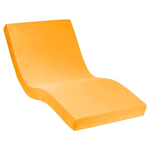 Dormabell Premium Spannbetttuch, veredelte Mako-Baumwolle für vollendeten Schlafgenuss, elastisch | Blickdicht | bügelfrei | langlebig, versch. Größen und Farben wählbar (orange, 100 x 200 cm) von Dormabell