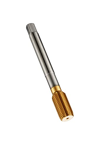 Dormer E2868-36 Serie E286 HSS-E gerillenloser Maschinengewindebohrer mit Schmierrillen, UNF mit Zinnbeschichtung, DIN-Norm, 8-36 Gewinde, 4,166 mm Schnittdurchmesser, 63 mm Länge von Dormer
