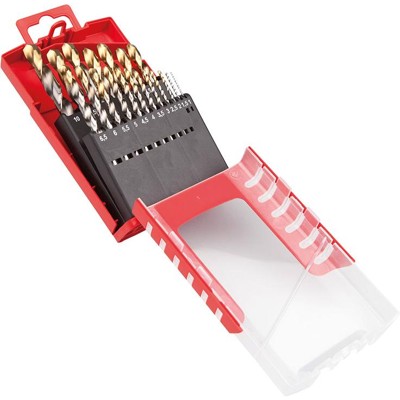 Spiralbohrer Set 1-10mm x0,5 A002 in Box 118° Typ N 4xD 19tlg. Tin Tip A087201 von Dormer