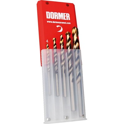 Spiralbohrer Set 4-10mm x1,0 A002 in Box 118° Typ N 4xD 5tlg. Tin Tip A08910 Spiralbohrer Set 4-10mm x1,0 A002 in Box 118° Typ N 4xD 5tlg. Tin Tip A08910 von Dormer